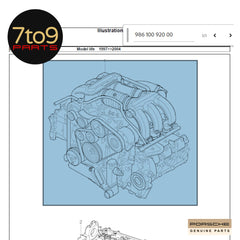 Porsche Boxster 986 M96.20 2.5 Boxer Engine, 150 kW (204 PS or 201 hp) Travelled 140,000 kms 996 355 923 00