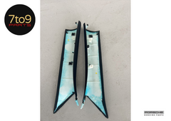 Porsche Cayman 981 Interior A Pillar Trim Black L/R Pair - 991 553 221 01