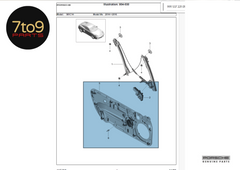 Porsche Cayman S 981 Door Internal Assembly Frames Pair  - 991 537 221