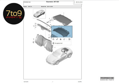Porsche Boxster Cayman S 9812015 Floor Storage Compartment Lid (Lower) - 981 513 211 01