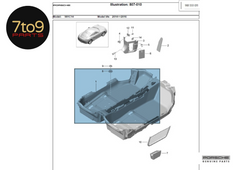Porsche Cayman Boxster S 981 Gray Interior Carpet Set RHS RHD - 981 551 011 07