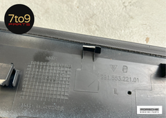 Porsche Boxster Cayman Centre Console Trim Panels LR Pair Black - 991 553 131 02 DK4