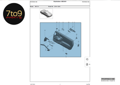 Porsche Boxster  Cayman S 981 Door Card Complete with switches, handle and speaker grills - 991 555 542 04