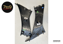 Porsche Cayman S 981 2015 Interior B Pillar Trim Black Pair - 981 555 216 021