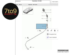 Porsche Boxster Cayman 981 911 991 Heater Pipe Line - 991 573 181 02