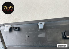 Porsche Boxster Cayman Centre Console Trim Panels LR Pair Black - 991 553 131 02 DK4