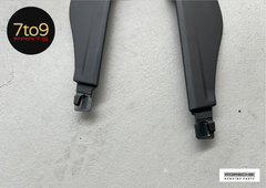 Porsche Boxster Cayman Centre Console Trim Panels LR Pair Black - 991 553 131 02 DK4