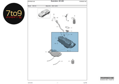 Porsche Boxster Cayman S 981 2015 Fuel Tank RHD - 991 201 014 061