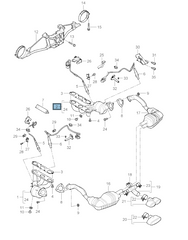 987 Cayman S Exhaust Manifold and Catalytic Converter Cyl 4-6 987 113 108 05