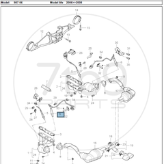 Porsche 987 Cayman S Exhaust Lambda Probe After Catalytic Converter 987 606 123 02