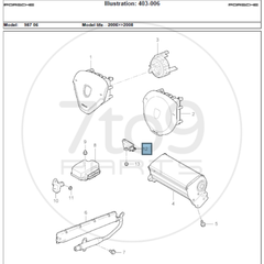 Porsche 987 997 Accelerator Sensor Airbag Front 997 618 223 01