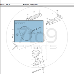 Porsche 987 997 Brake Servo 997 355 923 00