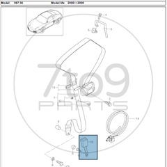 Porsche 987 997 Seat Belt Latch Driver RHD997 803 183 04