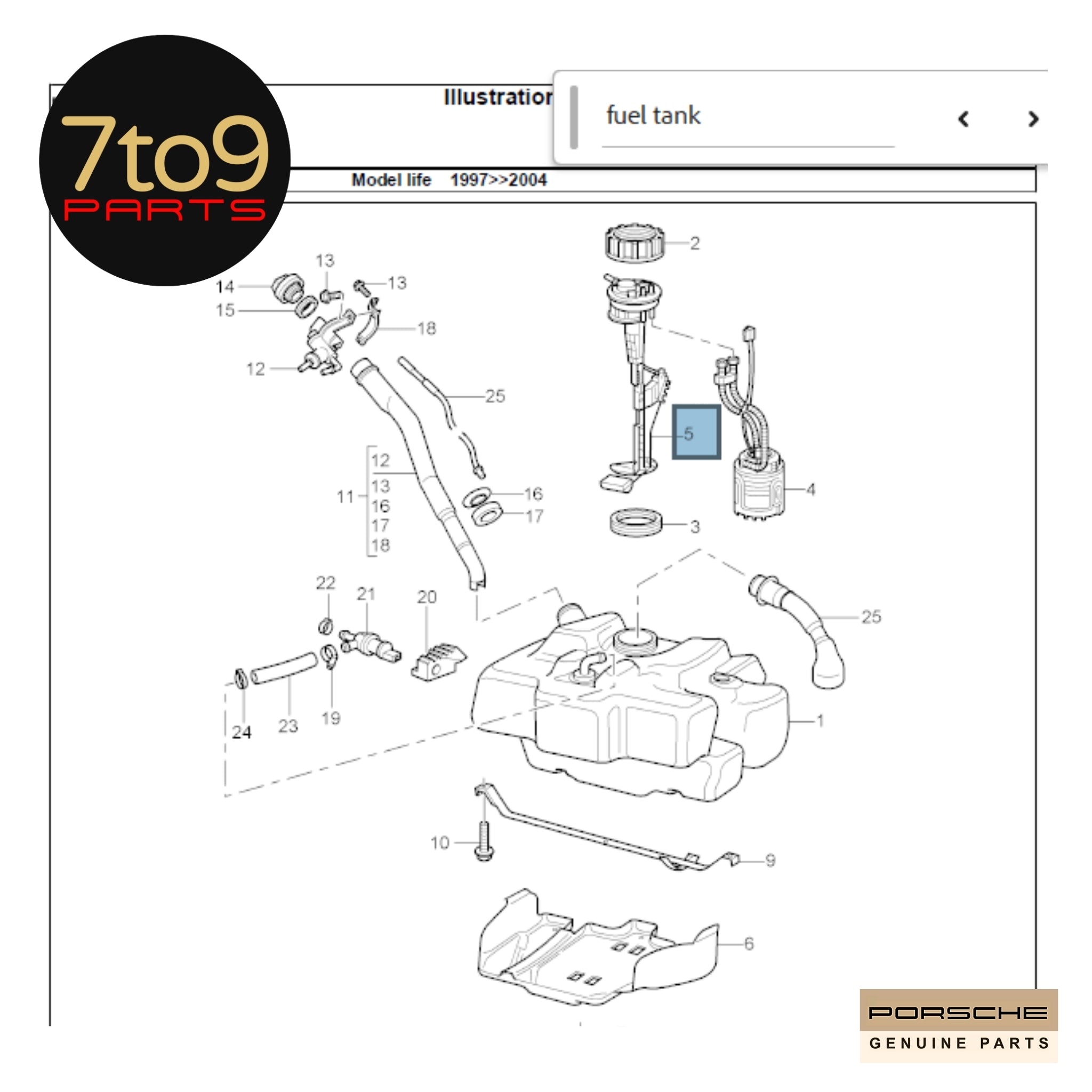 Porsche 911 996 Boxster 986 Fuel Tank Gauge