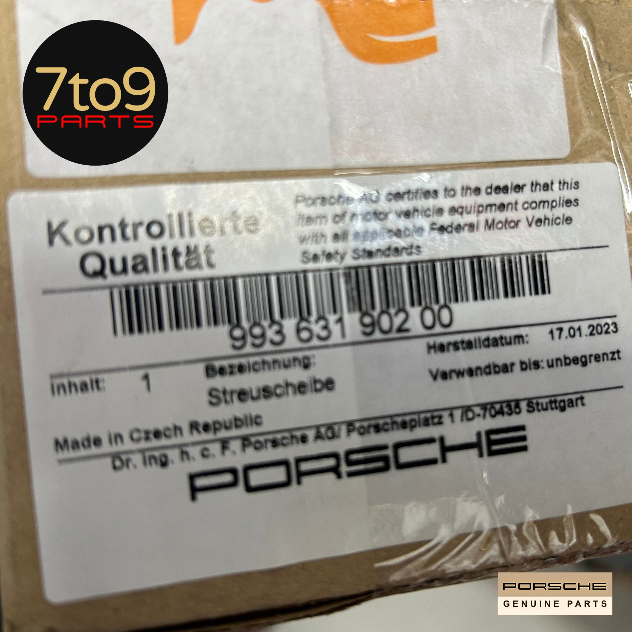 Porsche 993 Genuine Headlight Lens Pair - New In Box - 993 631 901 00 / 902 00