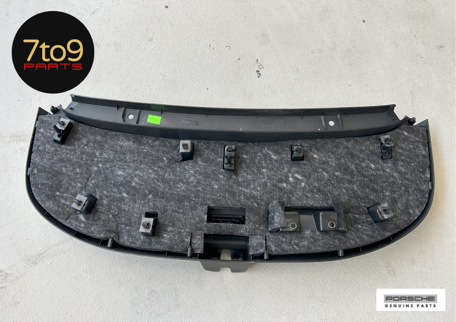 Porsche Cayman 981 Rear Trunk Hatch Black Trim Panel Cover - 991 555 095 02
