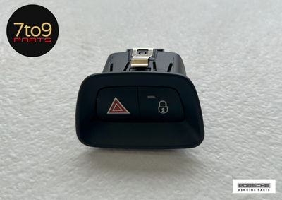 Porsche Boxster Cayman 981 Door Lock Hazard Switch Genuine - 981 552 397 00