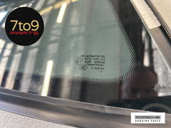 Porsche Cayman 718 981 982 Side Quarter Window Assembly RHS - 981 543 112