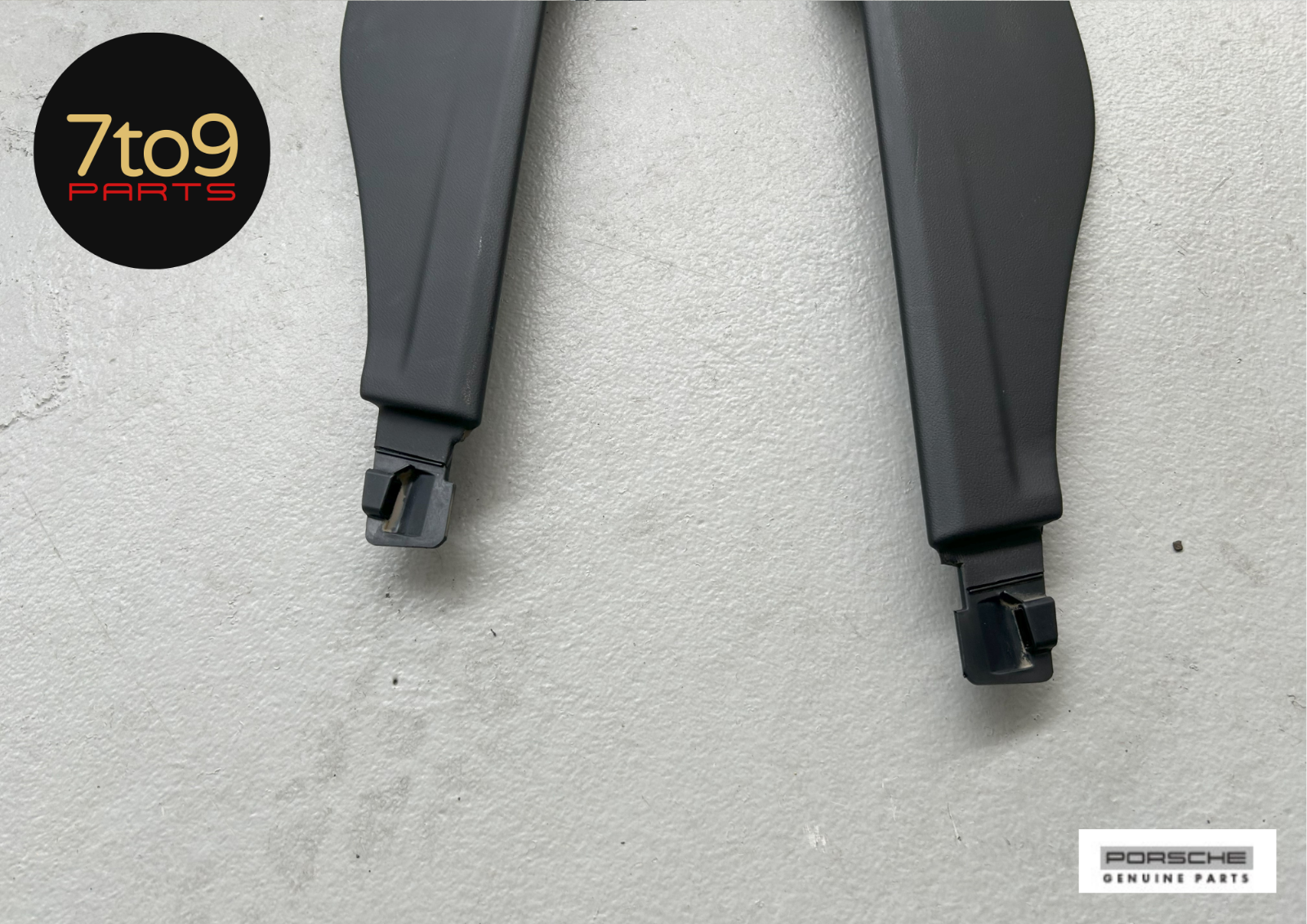 Porsche Boxster Cayman Centre Console Trim Panels LR Pair Black - 991 553 131 02 DK4