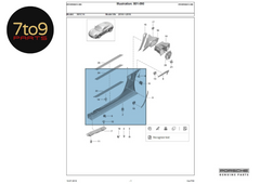 Porsche Cayman S 981 Door Sill Panel Scuff Trim Pair - 981 504 467 08 / 468