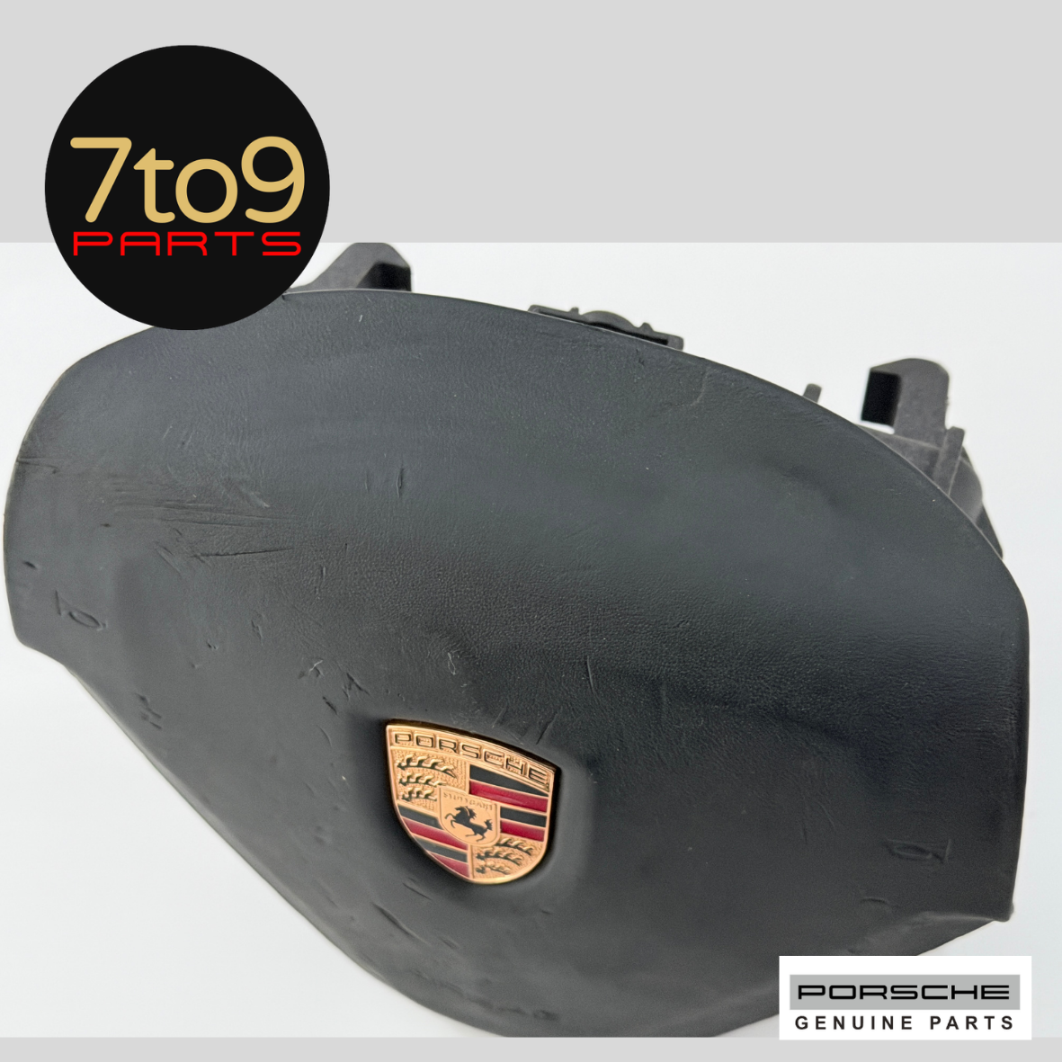 Porsche 911 997 987 Boxster Cayman Airbag unit for vehicles with 3-spoke steering wheel - Porsche crest 997 803 089 05 - 7to9 Parts - Genuine Used Parts for Porsche - Melbourne