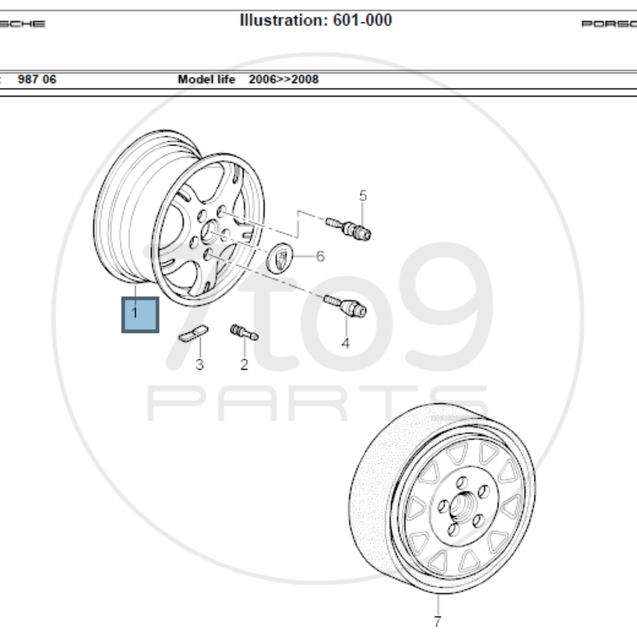 Porsche 997 Cayman S 18 Inch Wheelset Silver 18x8 ET57 18x9 ET43 987 362 136 02 - 987 362 138 02