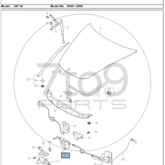 Porsche 987 997 Bonnet Frunk Lock Lower Part 997 511 053 00