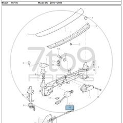 Porsche 996 987 Rear Spoiler Throttle Control Element 996 624 117 01