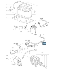 987 Cayman S Cable Distributor to Engine 987 612 090 02