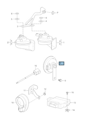 955 987 Alarm Horn 955 618 237 01